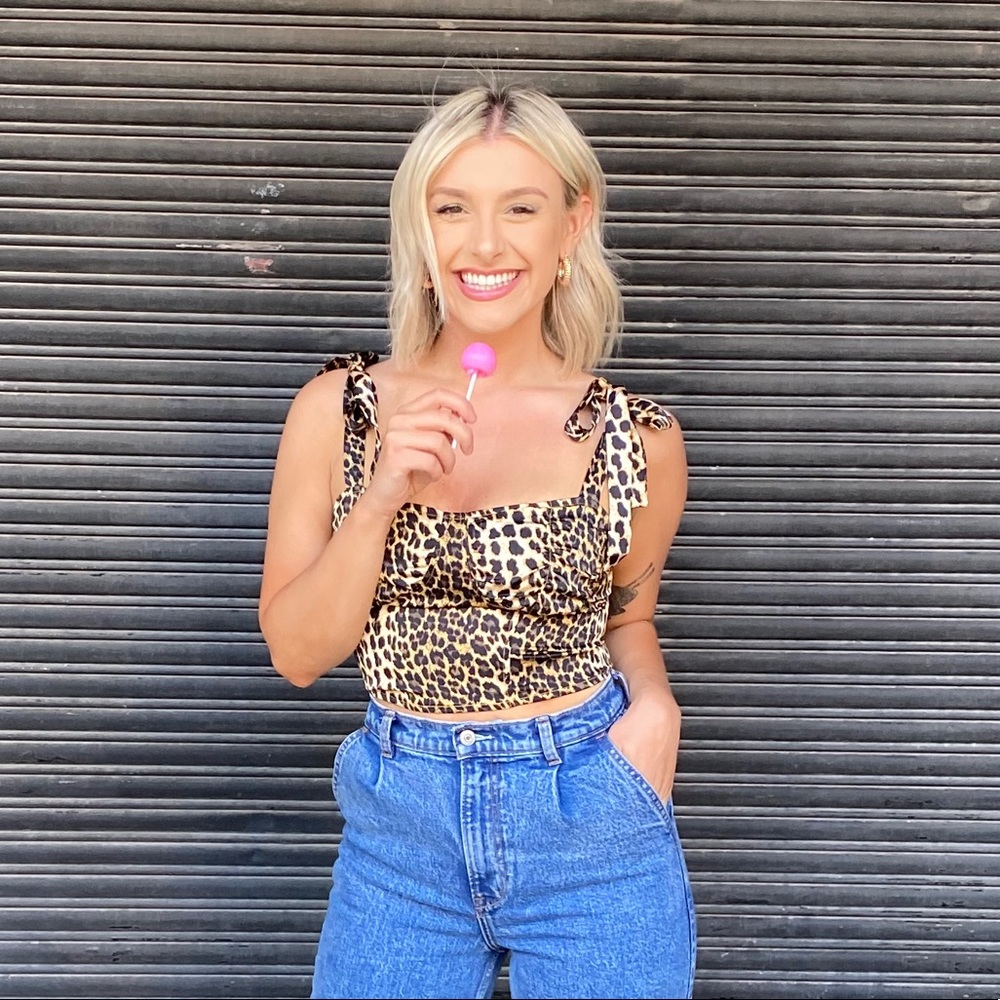 8Birdies Leopard Tie Tank (Verge Girl)